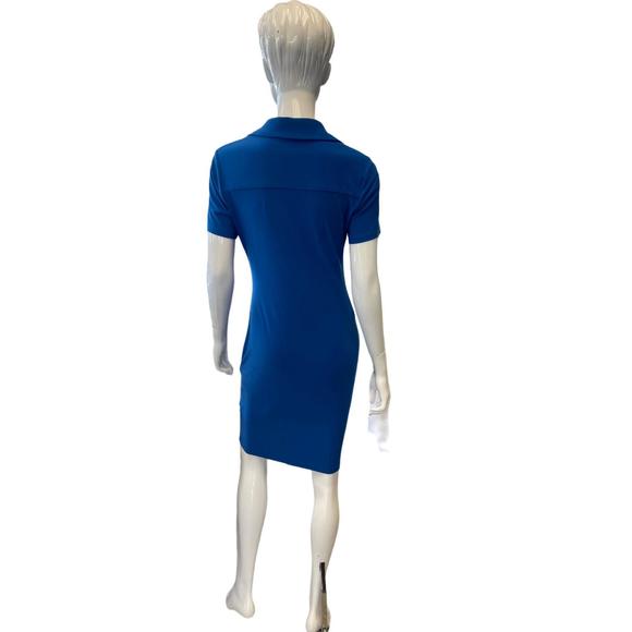 NEW JOSEPH RIBKOFF a-line polo dress in blue - Picture 2 of 2